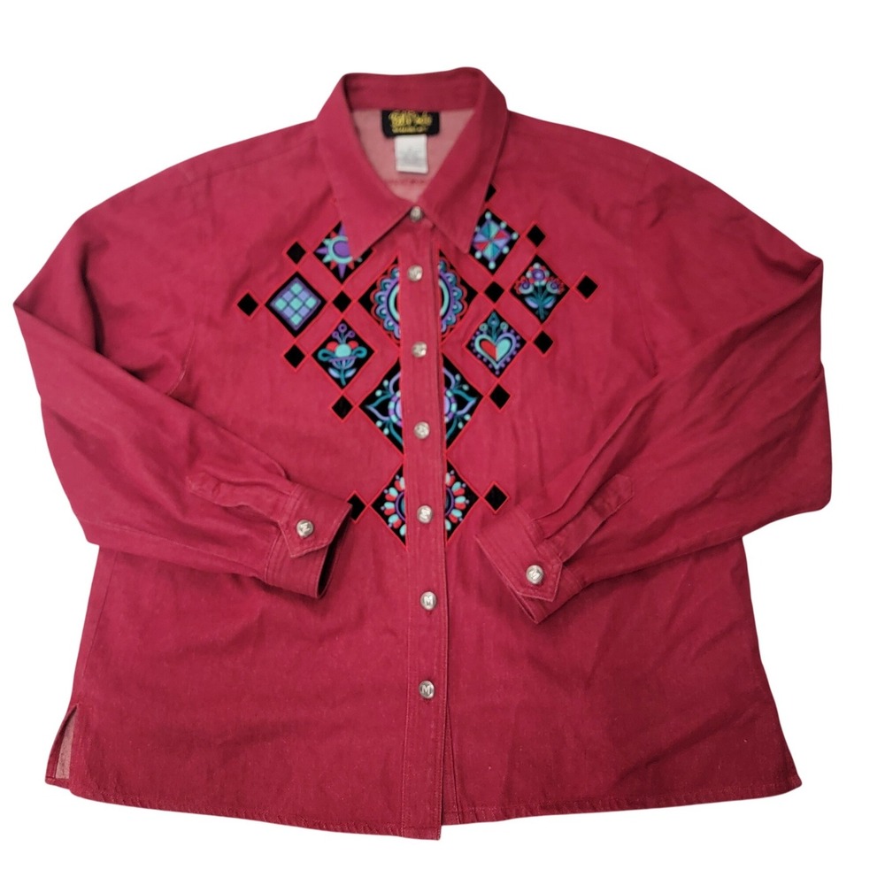Bob Mackie Wearable Art | Tops | Vtg Bob Mackie Wearable Art Red
